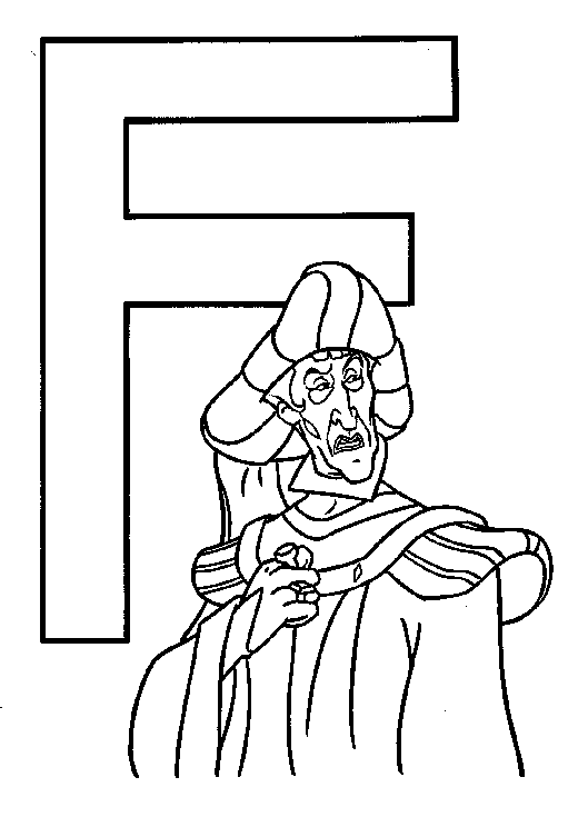 coloriage F comme frodon